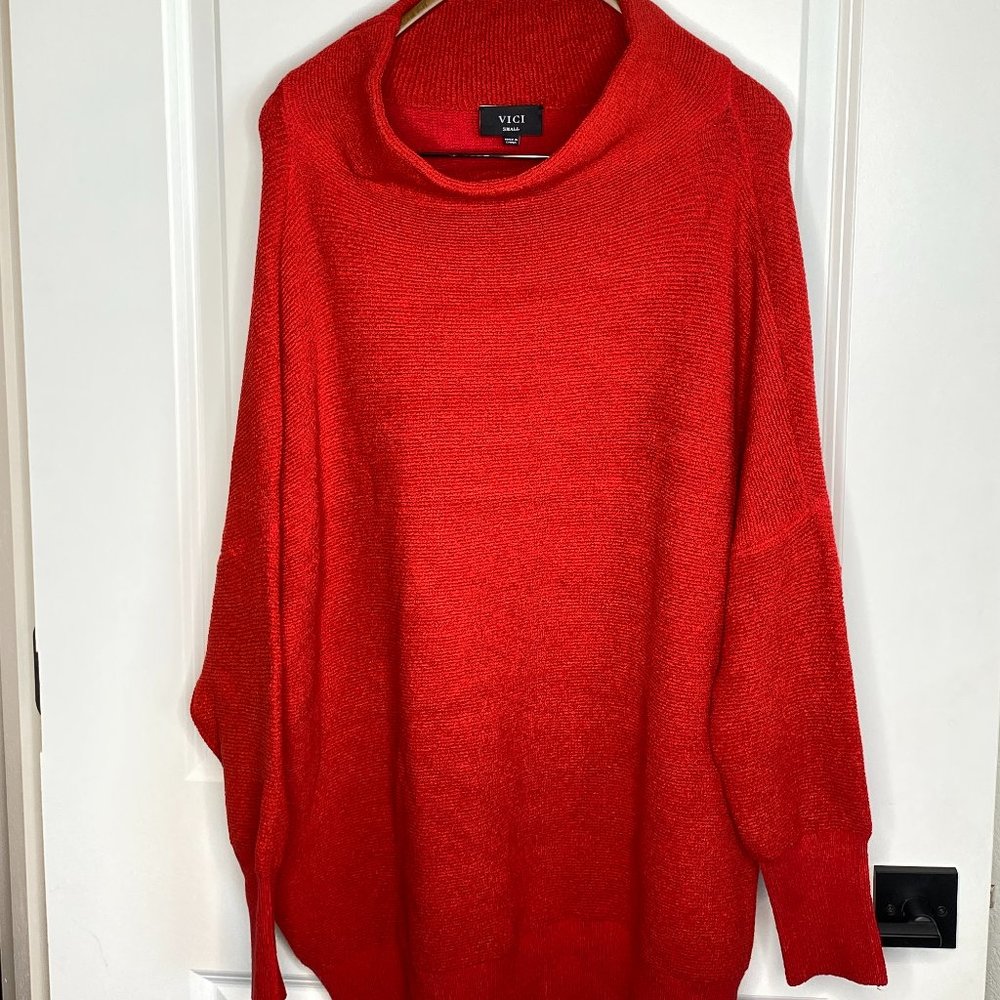 Vici Red Turtle Neck Sweater